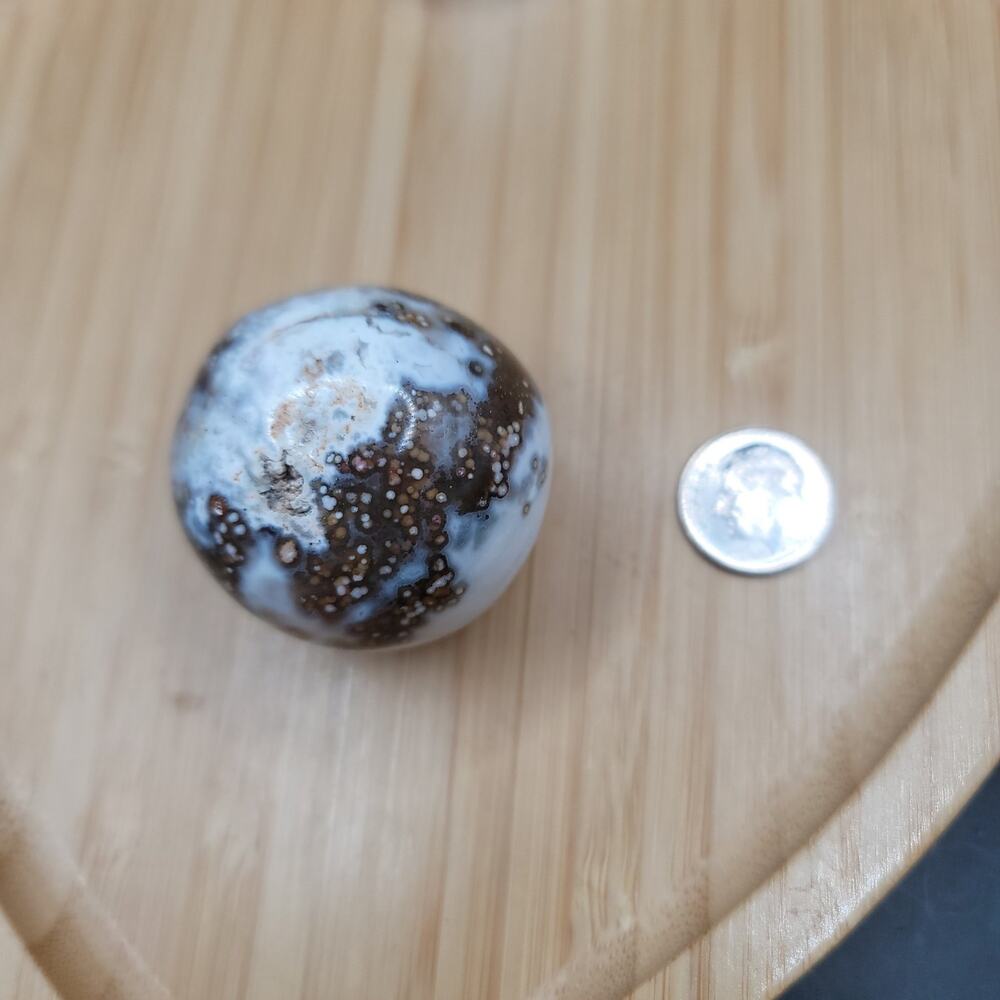 Orbicular Ocean Jasper Stone - Picture 5 of 5
